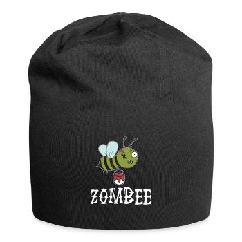 Zombie Halloween Zombie Apocalypse Bee - Jersey Beanie - black - Front