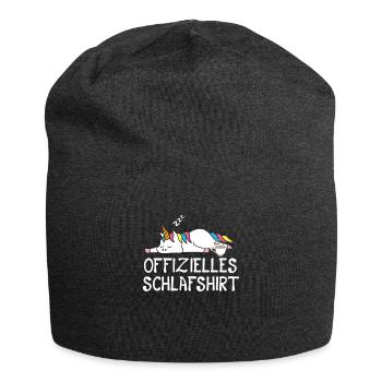 Offizielles Schlafshirt Einhorn - Jersey-Beanie - Anthrazit - Vorne