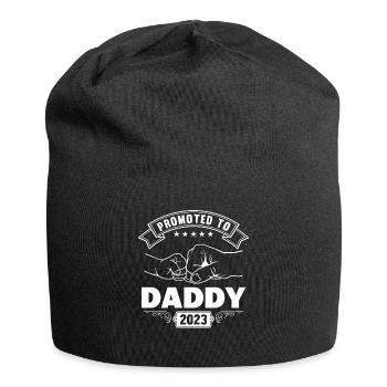Promotion to Papa 2023 - Jersey Beanie - black - Front