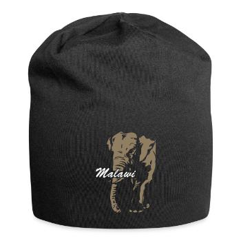 Malawi - Elephant - Jersey Beanie - black - Front
