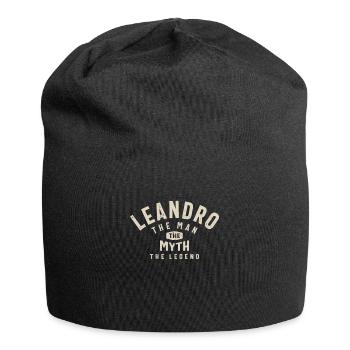 Leandro Personalized Name - Jersey Beanie - black - Front