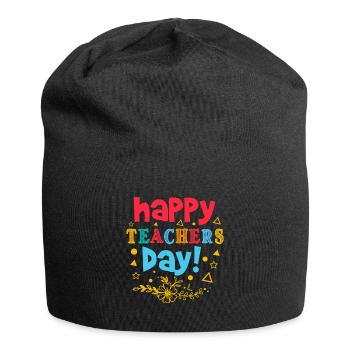 HAPPY TEACHERS DAY 3 - Jersey Beanie - black - Front