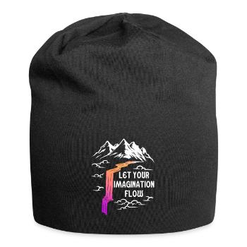 Space River Mountain Imagination Space Lover - Jersey Beanie - black - Front