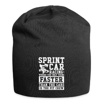 Sprint Car Dirt Track Racing - Jersey-Beanie - Schwarz - Vorne