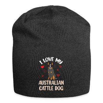 Australian Cattle Dog - Jersey Beanie - charcoal grey - Front