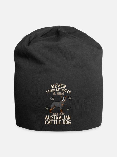 Australian Cattle Dog - Jersey-Beanie - Schwarz