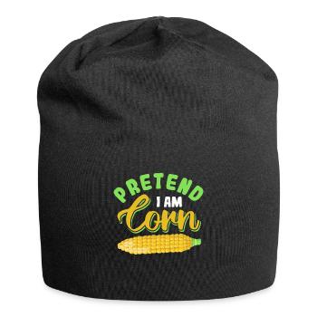 Pretend i am Corn - Jersey Beanie - black - Front