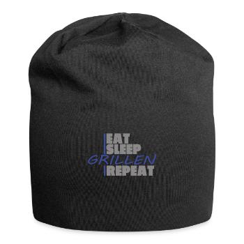 Grillen und Camper Geschenkidee - Jersey-Beanie - Schwarz - Vorne