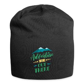 L'aventure est là, dehors - Bonnet en jersey - noir - Devant