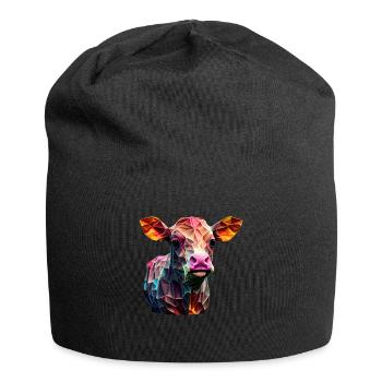 cows farmer farmer cow lover funny cow - Jersey Beanie - black - Front