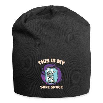 Weltraum Astronaut Starry Mystische Astronomie - Jersey-Beanie - Schwarz - Vorne