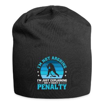 Je ne discute pas, j’explique simplement pourquoi - Bonnet en jersey - noir - Devant