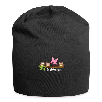 Be Different Dabbing Flamingo - Jersey Beanie - black - Front
