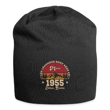 Mars 1955 | Mars 1955 anniversaire 1955 - Bonnet en jersey - noir - Devant