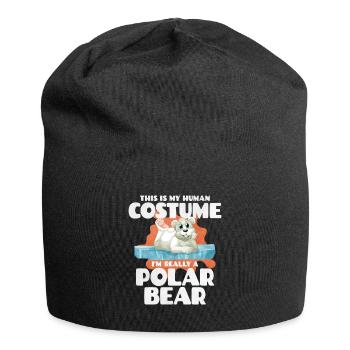 Polar bear - Jersey Beanie - black - Front