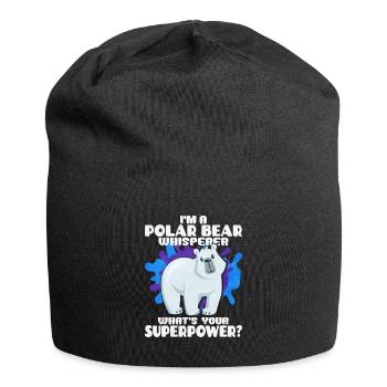 Polar bear - Jersey Beanie - black - Front