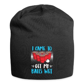I came to get my balls wet Beer Pong Bier Pong - Jersey Beanie - black - Front