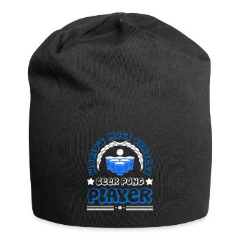 Meilleur joueur de beer pong au monde Jeu à boire Beer Pong - Bonnet en jersey - noir - Devant