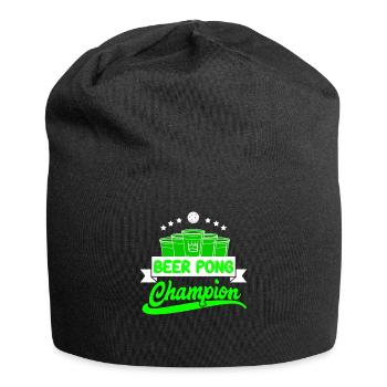 Beer Pong Champion Drinking Game Party Beer Pong - Bonnet en jersey - noir - Devant