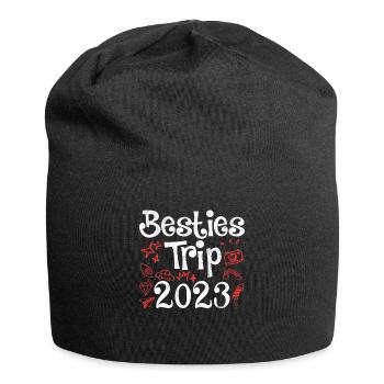 Besties Trip 2023 Summer Vacation 2023 Spring Break - Jersey Beanie - black - Front