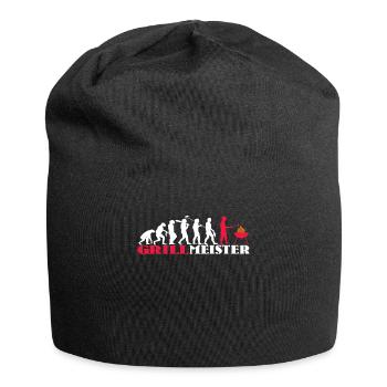Grillen und Camper Geschenkidee - Jersey-Beanie - Schwarz - Vorne