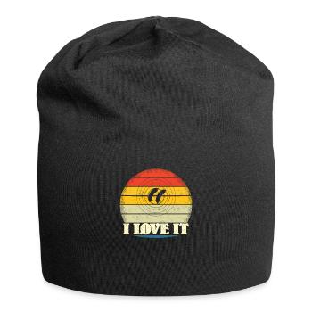 Idée de barbecue et de cadeau de camping-car - Bonnet en jersey - noir - Devant