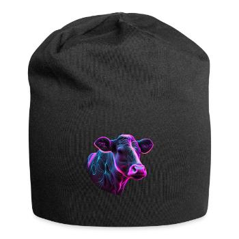 cows farmer farmer cow lover funny cow - Jersey Beanie - black - Front