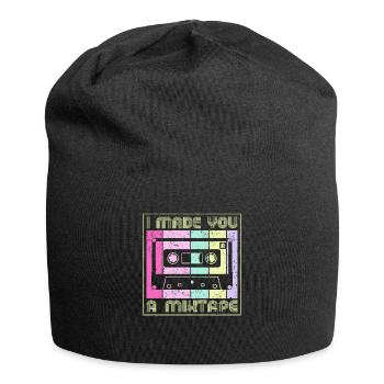 80s 90s Cassette Mixtape Retro Funny - Bonnet en jersey - noir - Devant