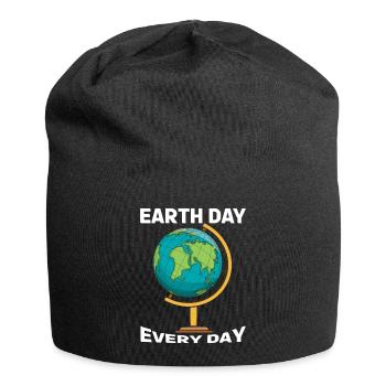 Save Nature Oceans Day Everyday Earth Day - Jersey-Beanie - Schwarz - Vorne