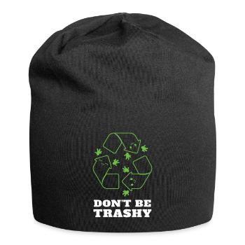 Recycle Nature Oceans Day Earth Day - Jersey-Beanie - Schwarz - Vorne