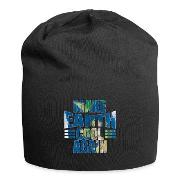 Make Earth Cool Save Nature Oceans Day Earth Day - Jersey-Beanie - Schwarz - Vorne