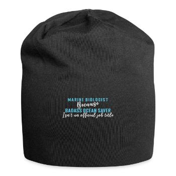 Meeresbiologe Save Nature Oceans Day Earth Day - Jersey-Beanie - Schwarz - Vorne
