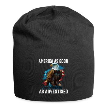 America as Good as Advertised July 4 Fourth Of - Jersey-Beanie - Schwarz - Vorne
