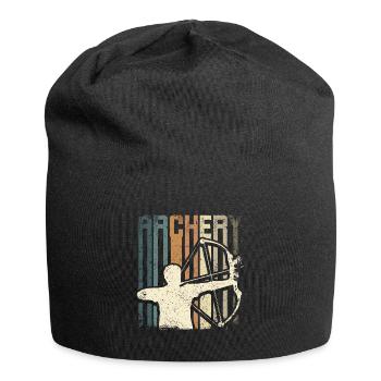 Retro Vintage Archery - Jersey Beanie - black - Front