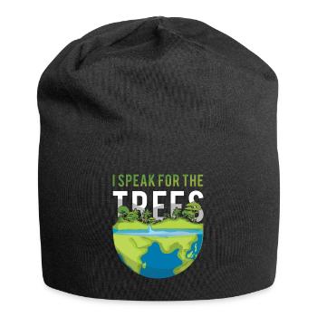 Parlez pour les arbres Sauvons la nature Journée des océans Jour de la Terre - Bonnet en jersey - noir - Devant