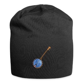 Banjo Shirts For Men Bluegrass Appalachia Folk - Jersey Beanie - black - Front