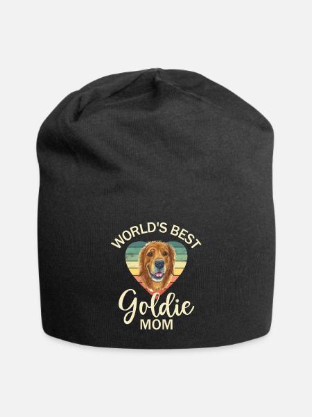 Hund Golden Retriever - Jersey-Beanie - Schwarz