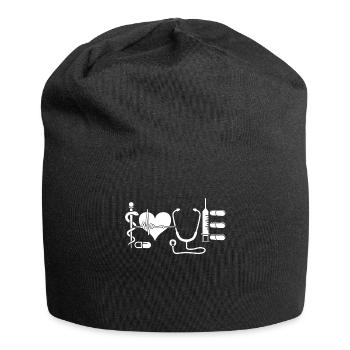 Medical Assistant Love Medical Assistant - Jersey Beanie - black - Front