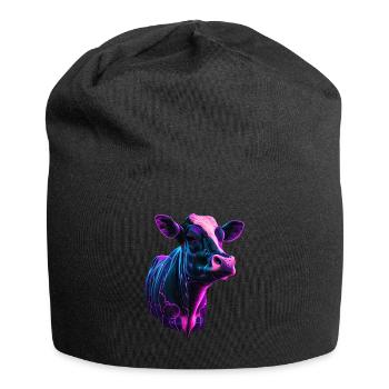 cows farmer farmer cow lover funny cow - Jersey Beanie - black - Front