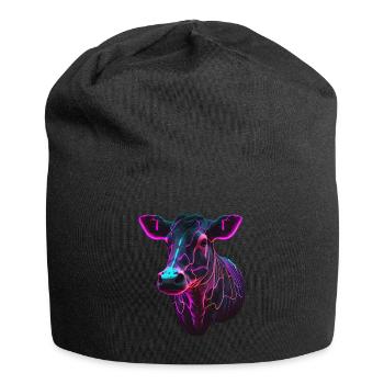 cows farmer farmer cow lover funny cow - Jersey Beanie - black - Front