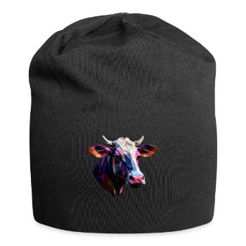 cows farmer farmer cow lover funny cow - Jersey Beanie - black - Front