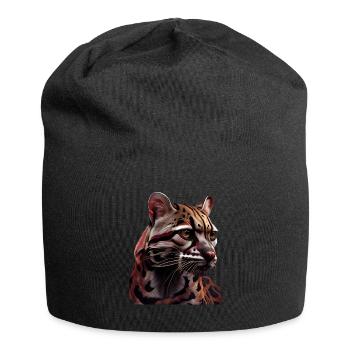 just a boy girl who loves Ocelots Ocelot ocelot ocelot - Jersey Beanie - black - Front
