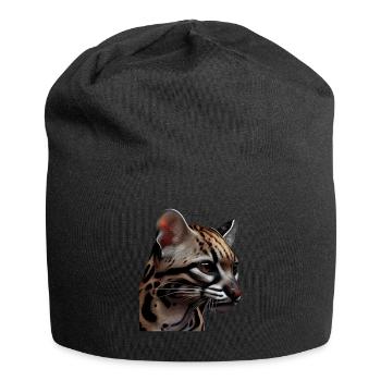 just a boy girl who loves Ocelots Ocelot ocelot ocelot - Jersey Beanie - black - Front