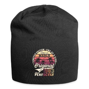 March Born 1983 40th birthday Mann Original 83 - Jersey Beanie - black - Front