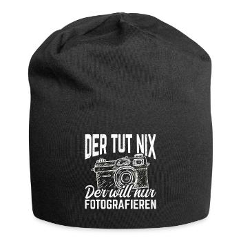 Kamera Fotokamera Kamera Spruch Geschenk Fotografi - Jersey-Beanie - Schwarz - Vorne