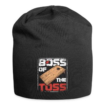 Boss of the toss cornhole - Jersey Beanie - black - Front