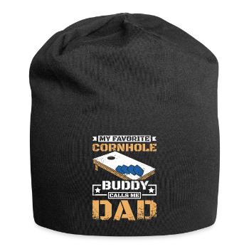 Mein Lieblings Cornhol Spieler nennt mich Papa - Jersey-Beanie - Schwarz - Vorne