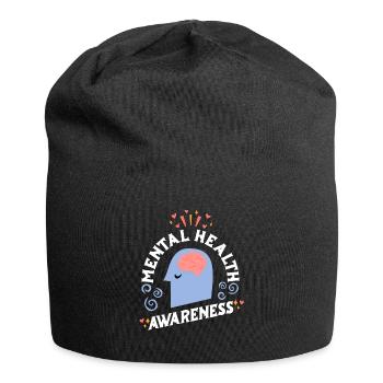 Mentale Gesundheit Selbstachtung Awareness Mental - Jersey-Beanie - Schwarz - Vorne