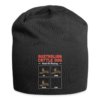 Australian Cattle Dog - Jersey Beanie - black - Front