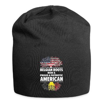 Born Belgian Belgium American USA Citizenship - Jersey Beanie - black - Front